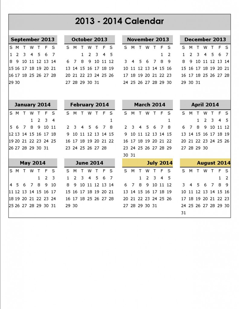 School Calendar for 2013-2014 - PAGE 2