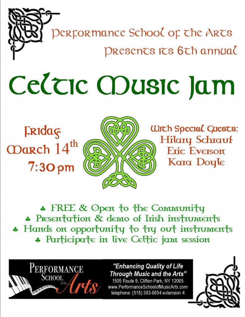 Celtic Music Jam 2014 - Flyer